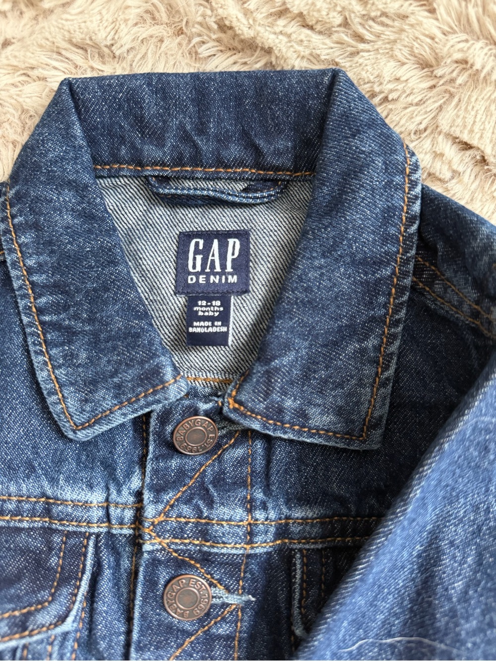 GAP Kids Classic Indigo Denim Jacket - Picture 2 of 2